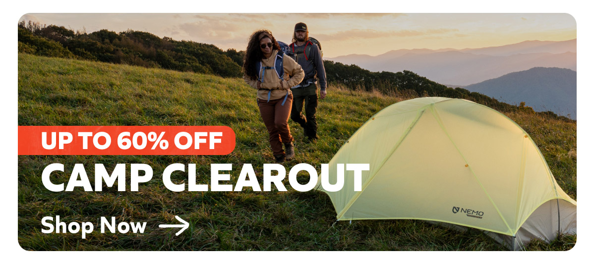 Camp Clearout. Up To 60% Off