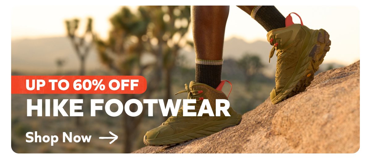Hiking Footwear Up To 60% Off!