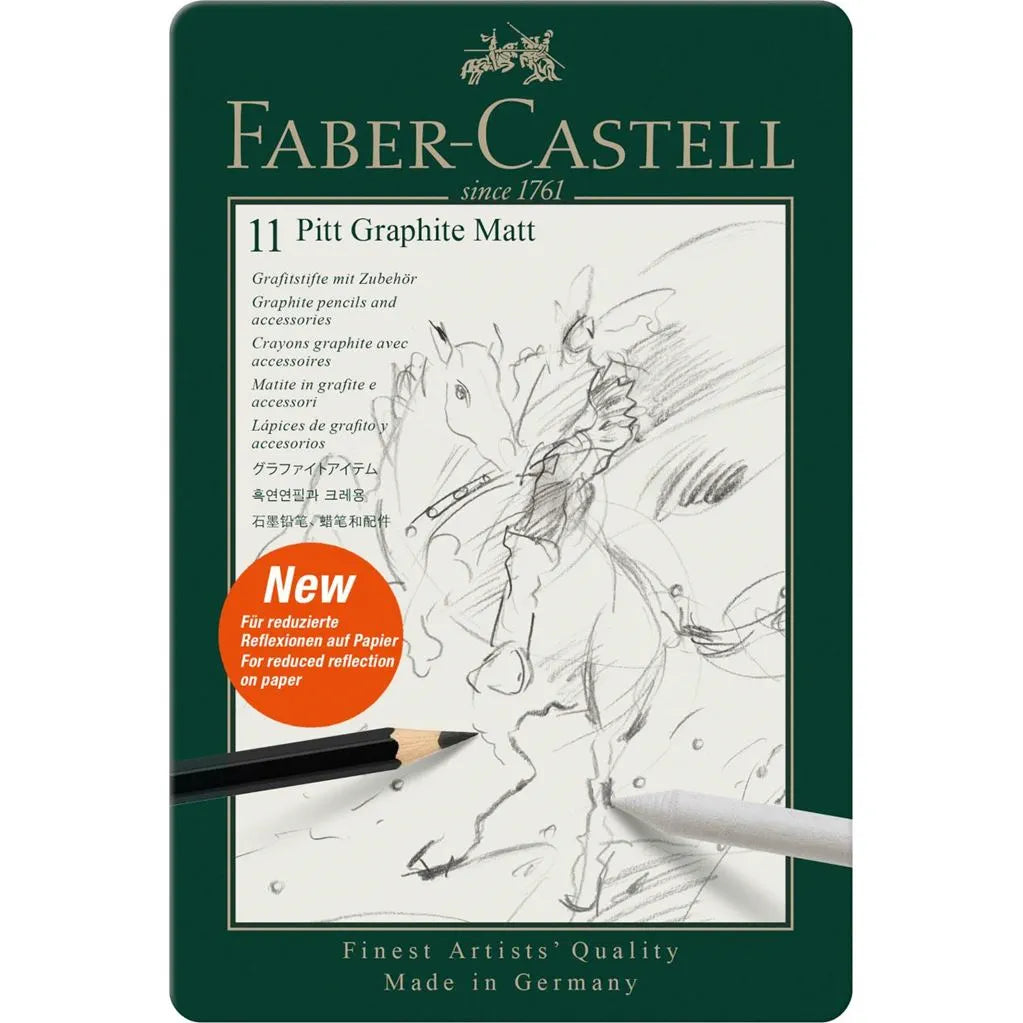Image of Faber-Castell Pitt Graphite Matt sæt 11 stk.