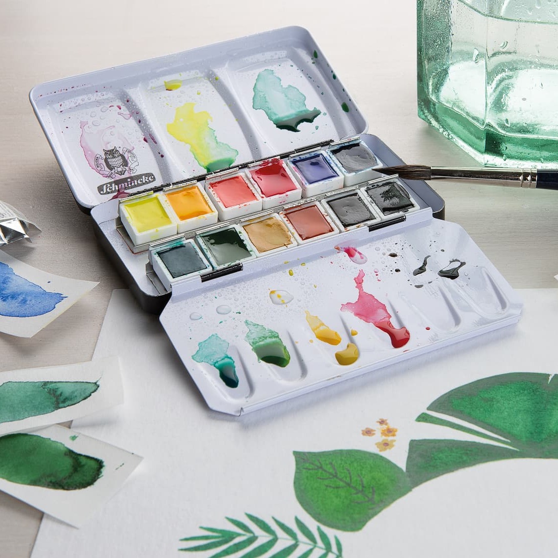 Schmincke akvarelsæt 12 stk.
