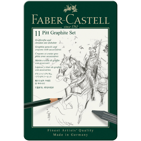 Image of Faber-Castell Pitt graphite tinæske - 11 ass.