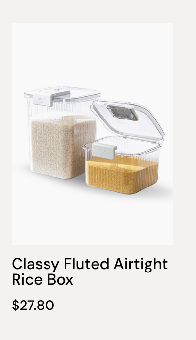 Classy Fluted Airtight Rice Box