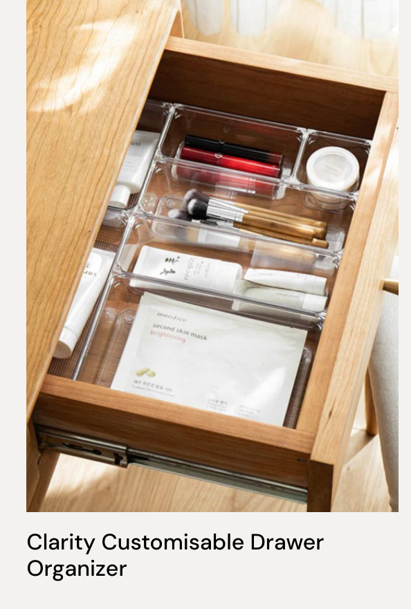 Clarity Customisable Drawer Organizer 