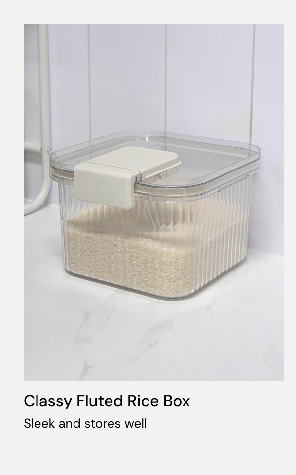 Classy Fluted Rice Box