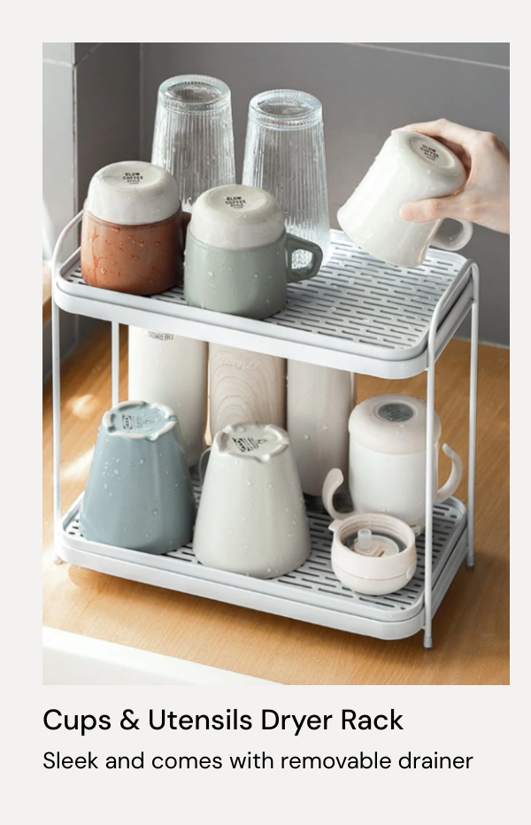 Cups & Utensils Dryer Rack