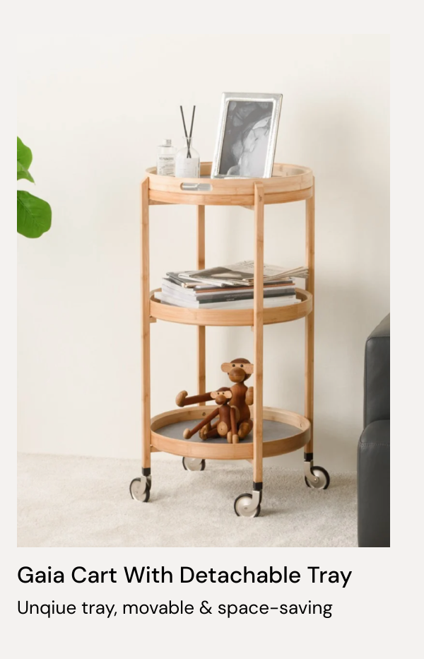 Gaia Cart With Detachable Tray