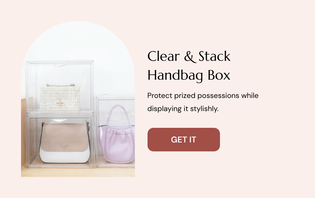 Clear & Stack Handbag Box