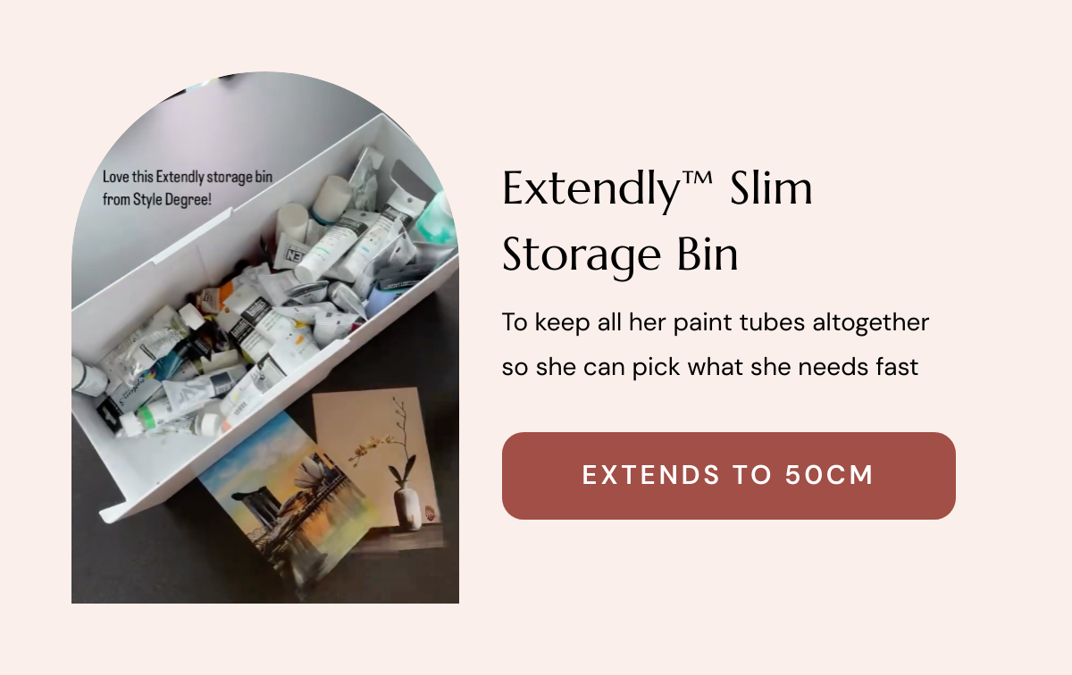 Extendly™ Slim Storage Bin