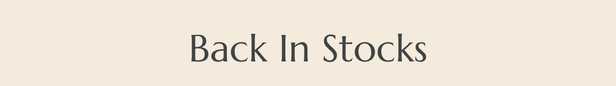 Back In Stocks