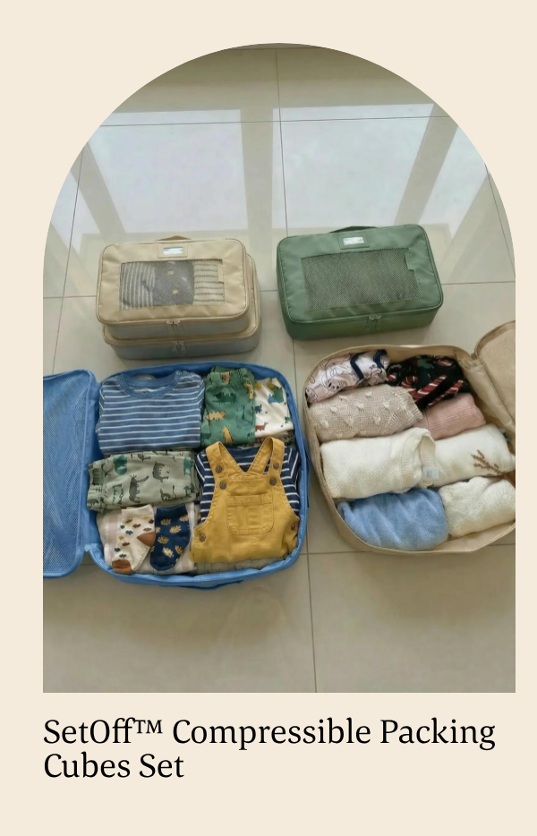 SetOff™ Compressible Packing Cubes Set