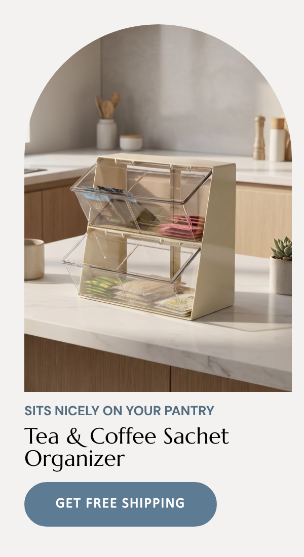 SITS NICELY ON YOUR PANTRY