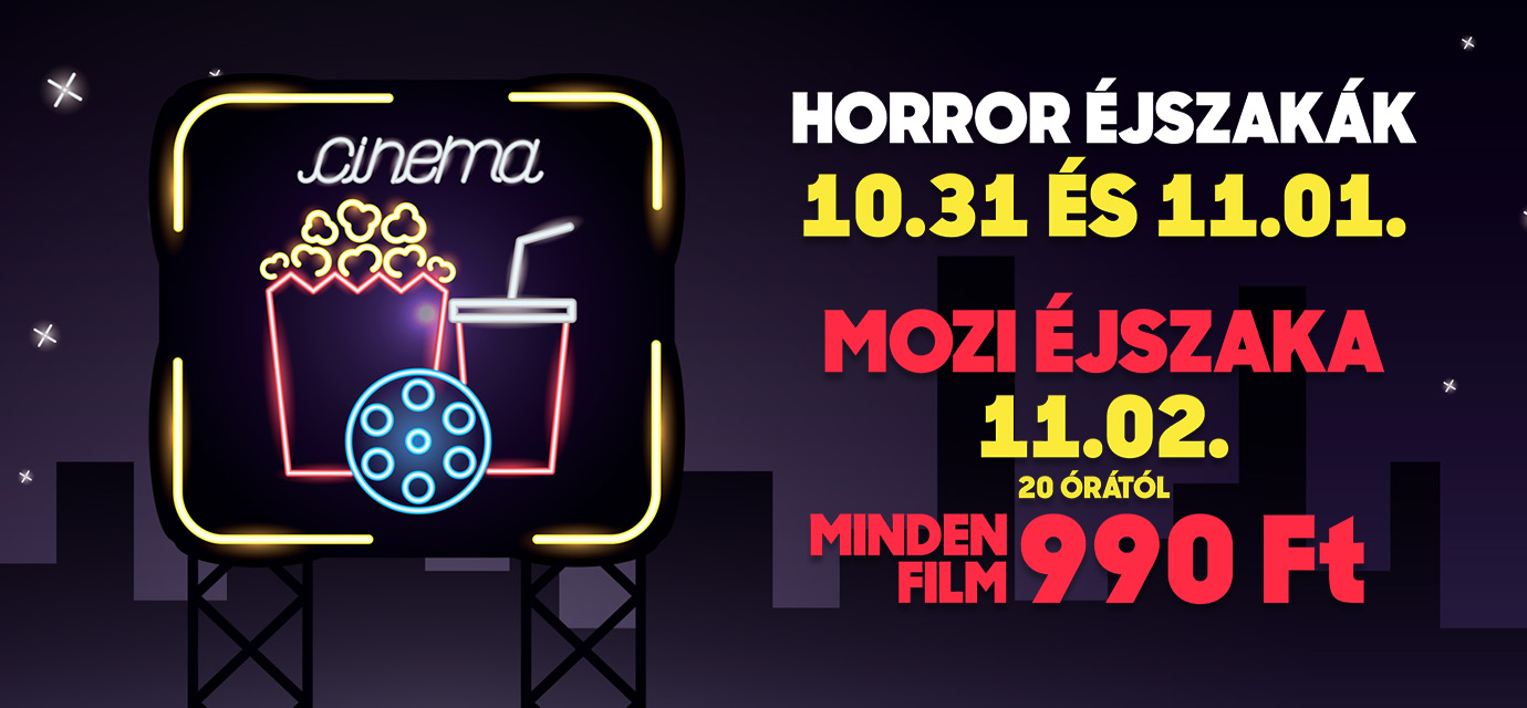 Horroréjszakák és Moziéjszaka a Sugár Moziban!🌙