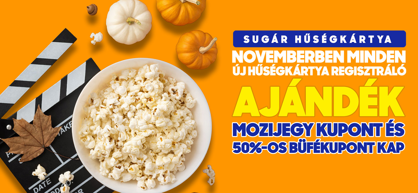 Váltsd ki Hűségkártyádat mozijegy- és büfékuponért!🎟️