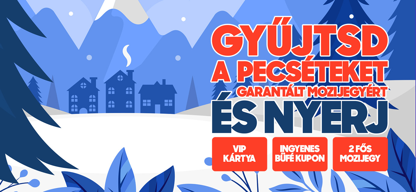 Gyűjtsd a pecséteket garantált mozijegy kuponért télen és nyerj!❄️