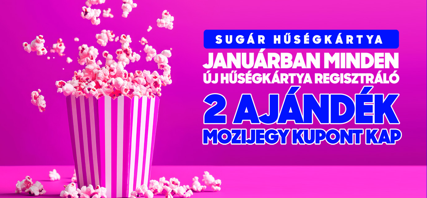 Szerezz januárban 2 db mozijegy kupont!🎟️