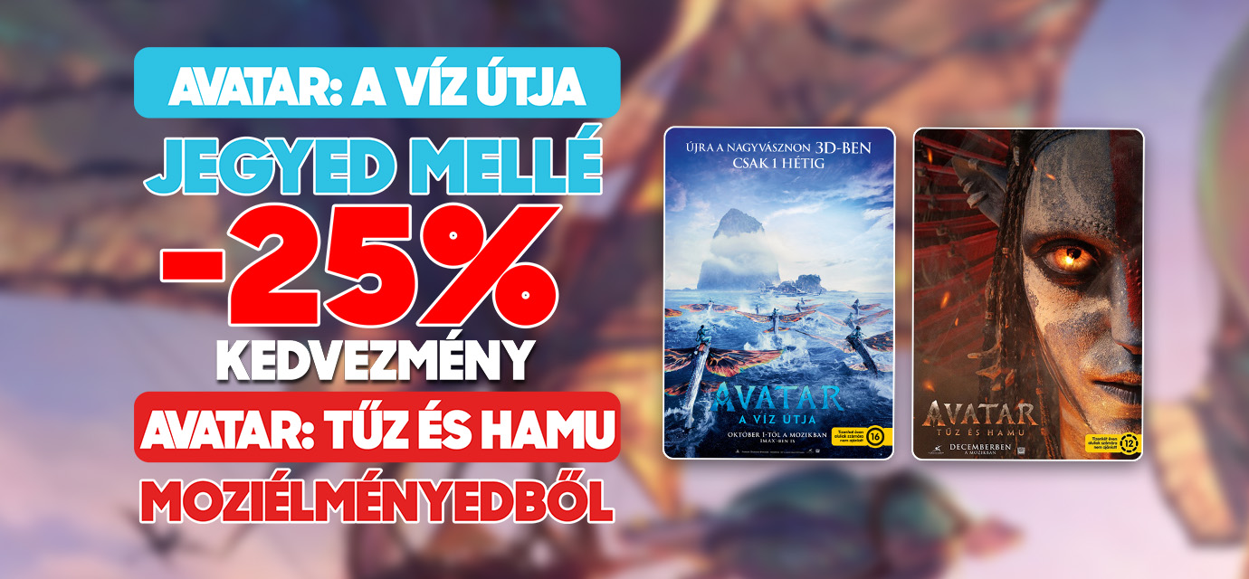 Avatar: A víz útja 3D-ben újra a Sugár Moziban