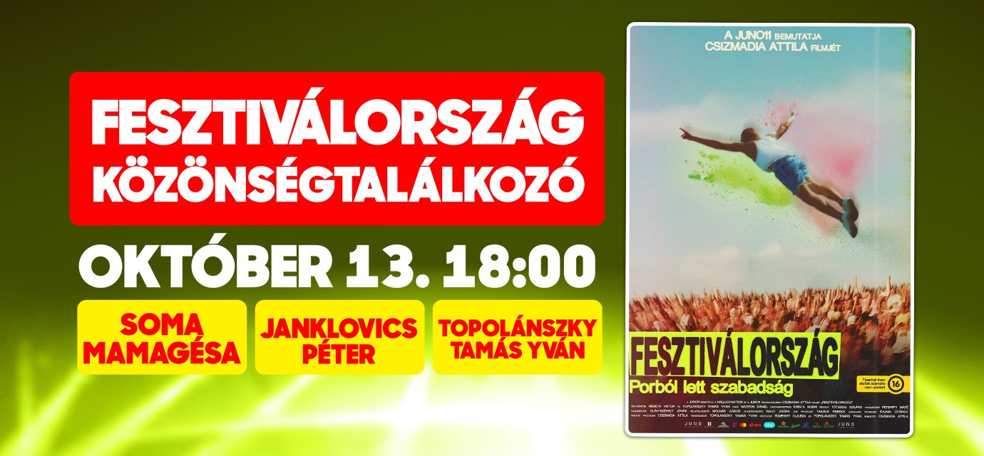 FESZTIVÁLORSZÁG Közönségtalálkozó🎉