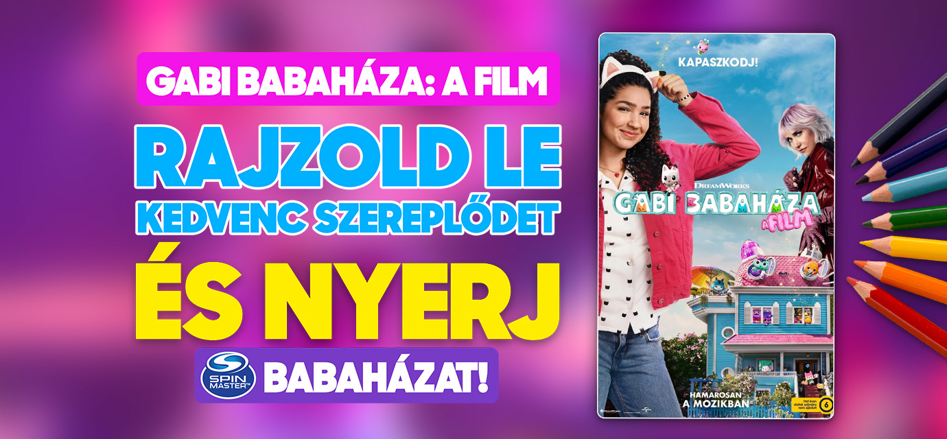 Gabi babaháza: A film rajzverseny a Sugár Moziban!🎨
