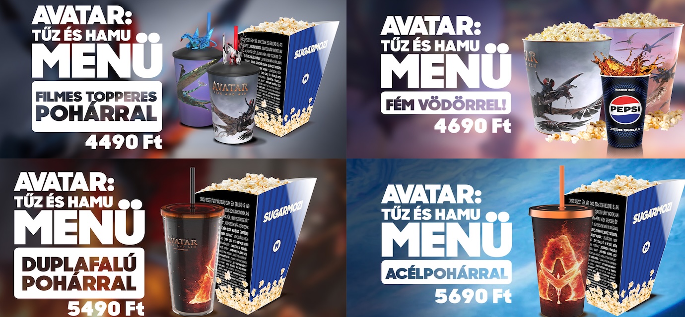 Avatar: Tűz és Hamu menük a Sugár Moziban! 🍿