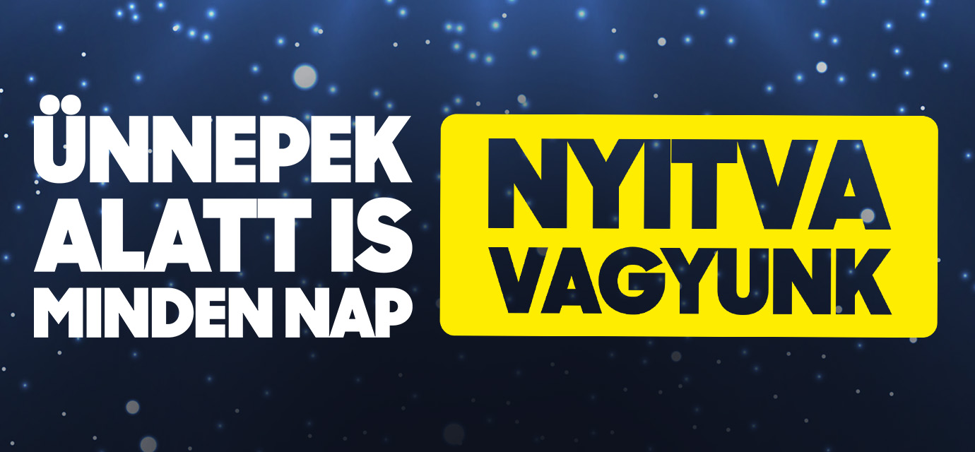 Ünnepi nyitvatartás!🎄