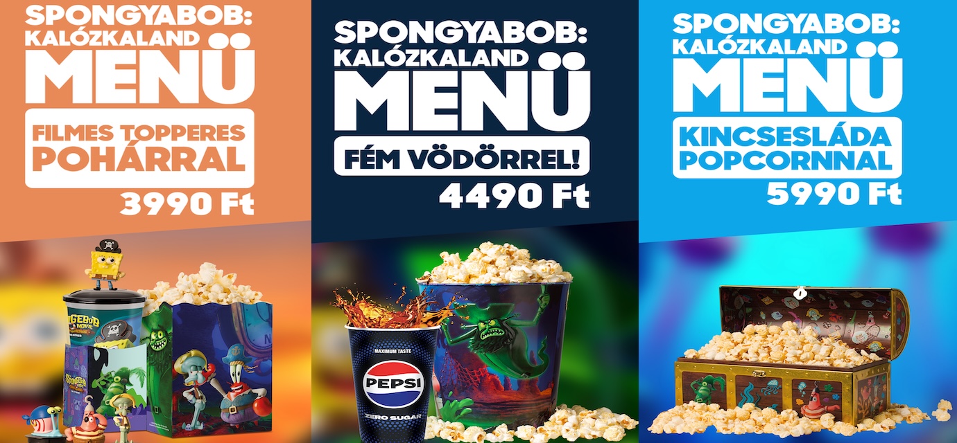 Spongyabob: Kalózkaland menük a Sugár Moziban! 🍿