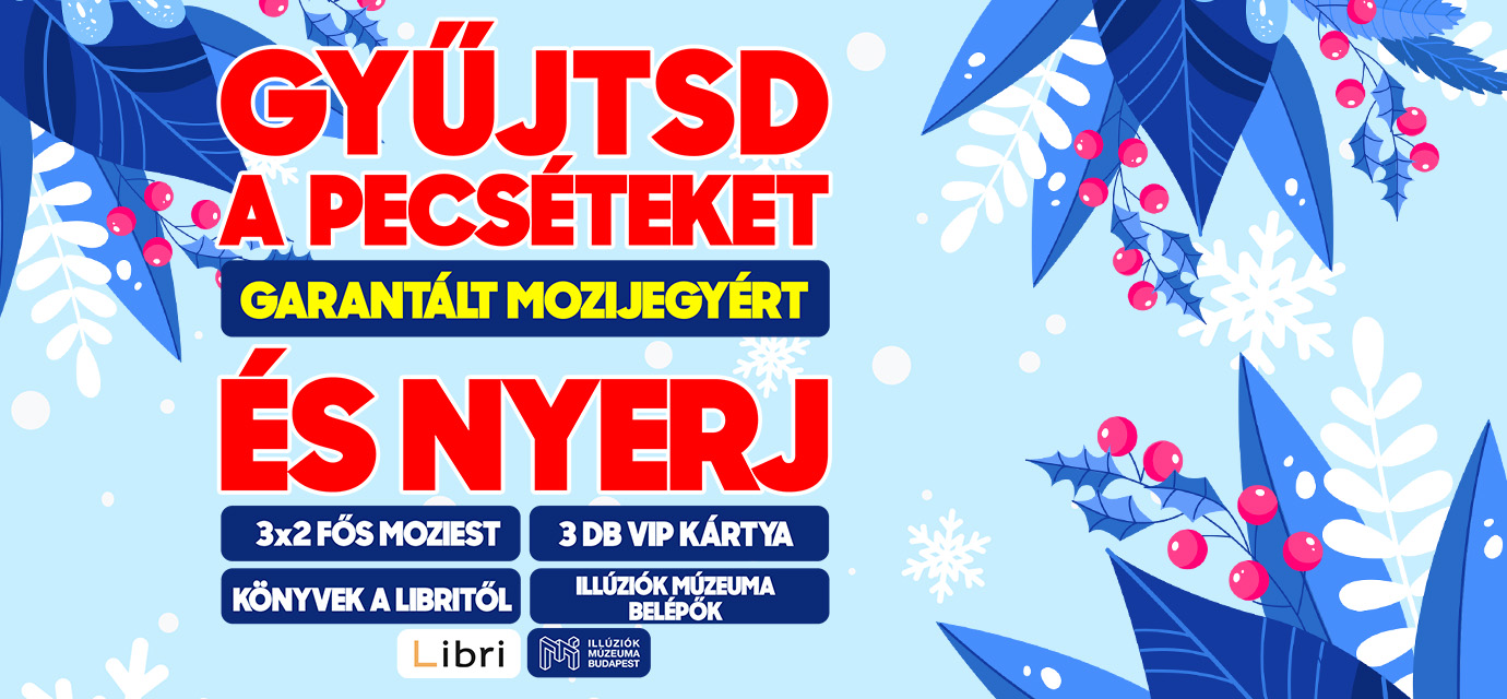 Gyűjtsd a pecséteket garantált mozijegy kuponért télen és nyerj!❄️