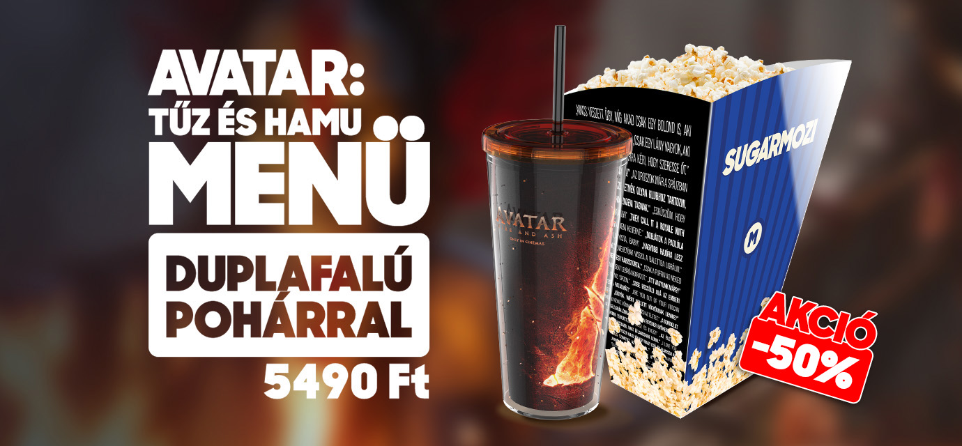Avatar: Tűz és Hamu menü duplafalú pohárral AKCIÓSAN!🤩
