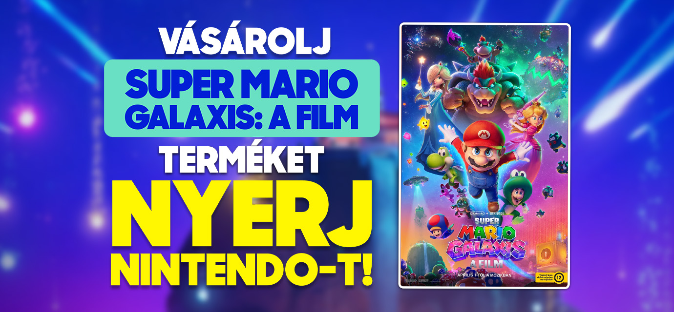Super Mario Galaxis: A film nyereményjáték, menük és filmes termékek!🎁