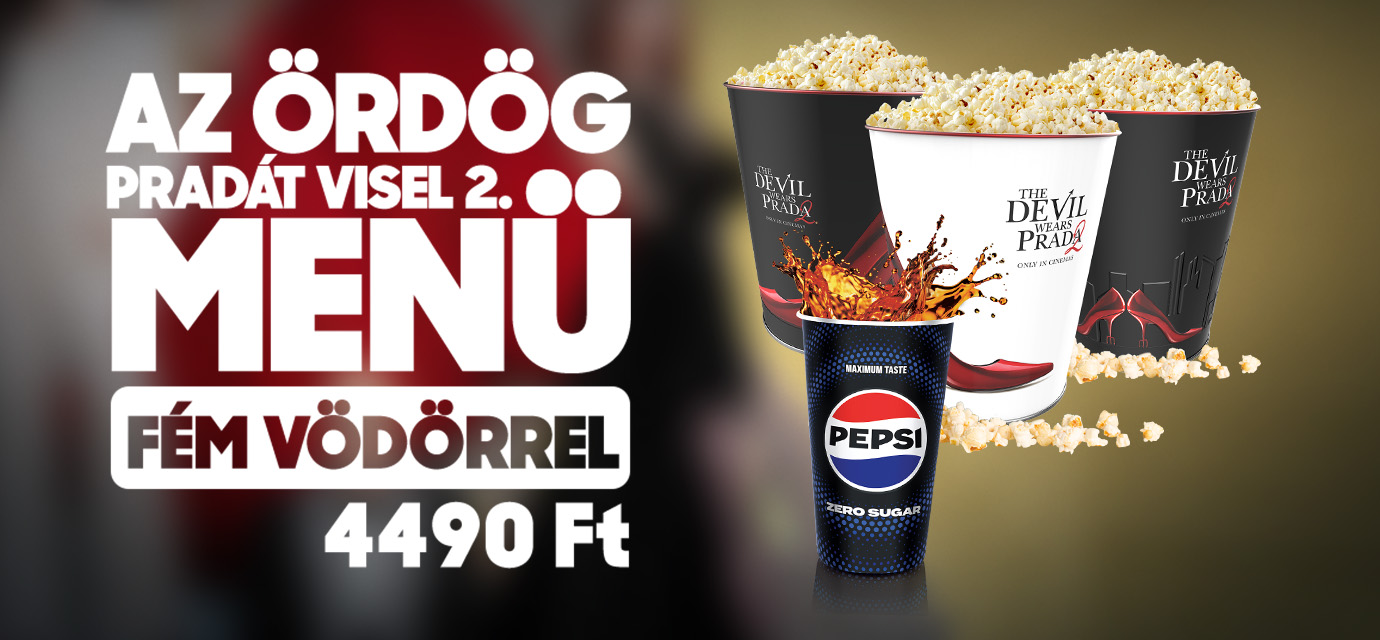 Az ördög Pradát visel 2. menü a Sugár Moziban! 🍿