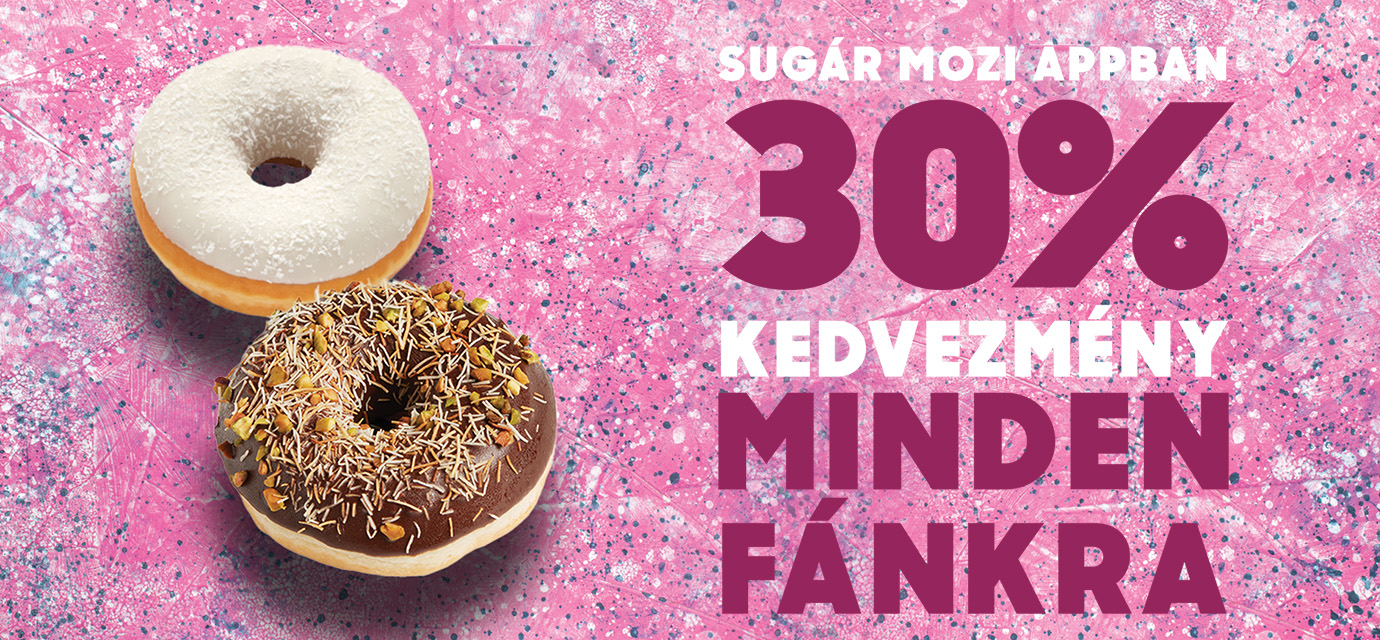 Büfékupon a Sugár Mozi applikációban!🍩