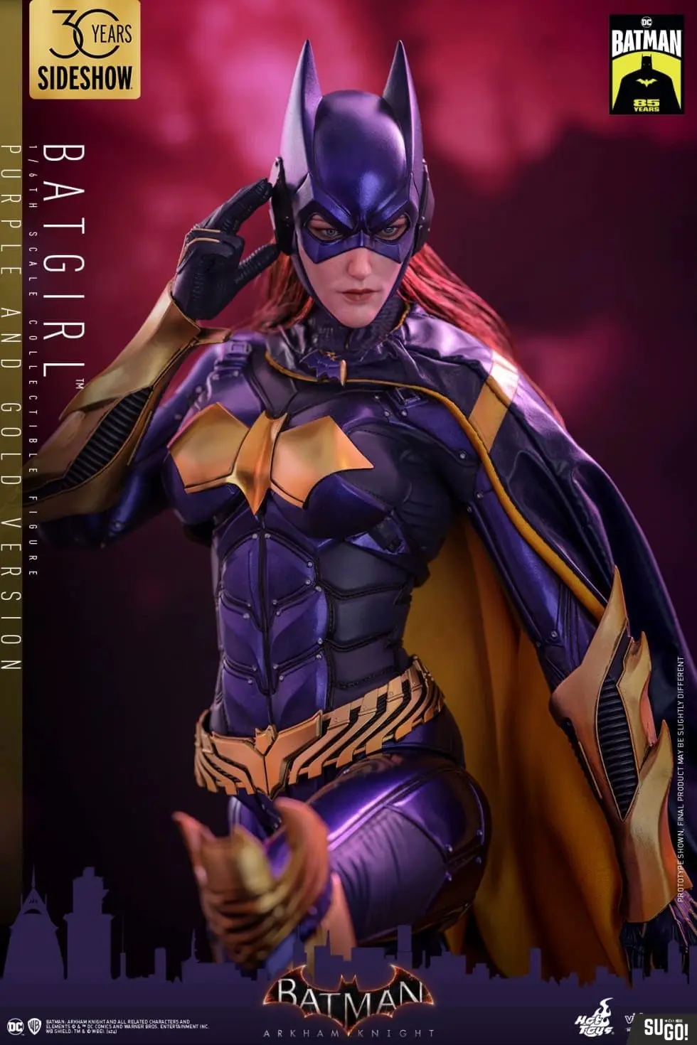 Hot Toys Batman Arkham Knight Batgirl (Purple And Gold Limited Ver.) 1/6 Scale Action Figure