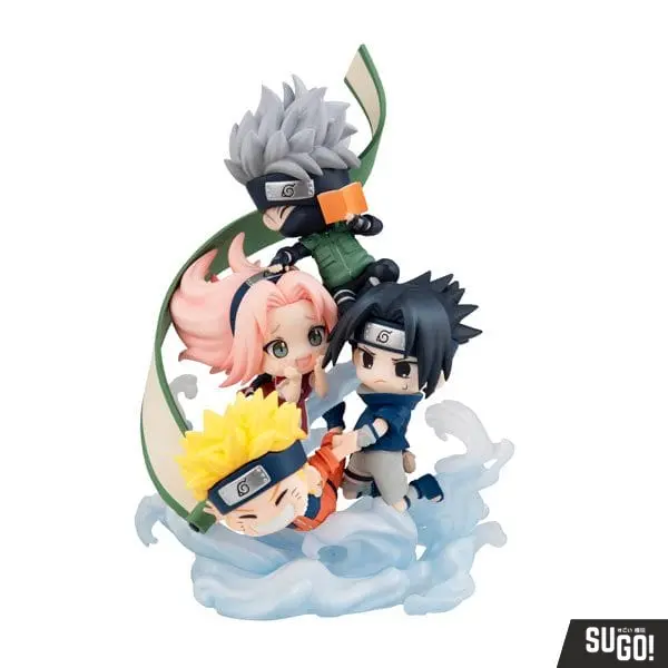 MegaHouse Figunity Naruto Shippuden Team Seven Group! PVC Figure