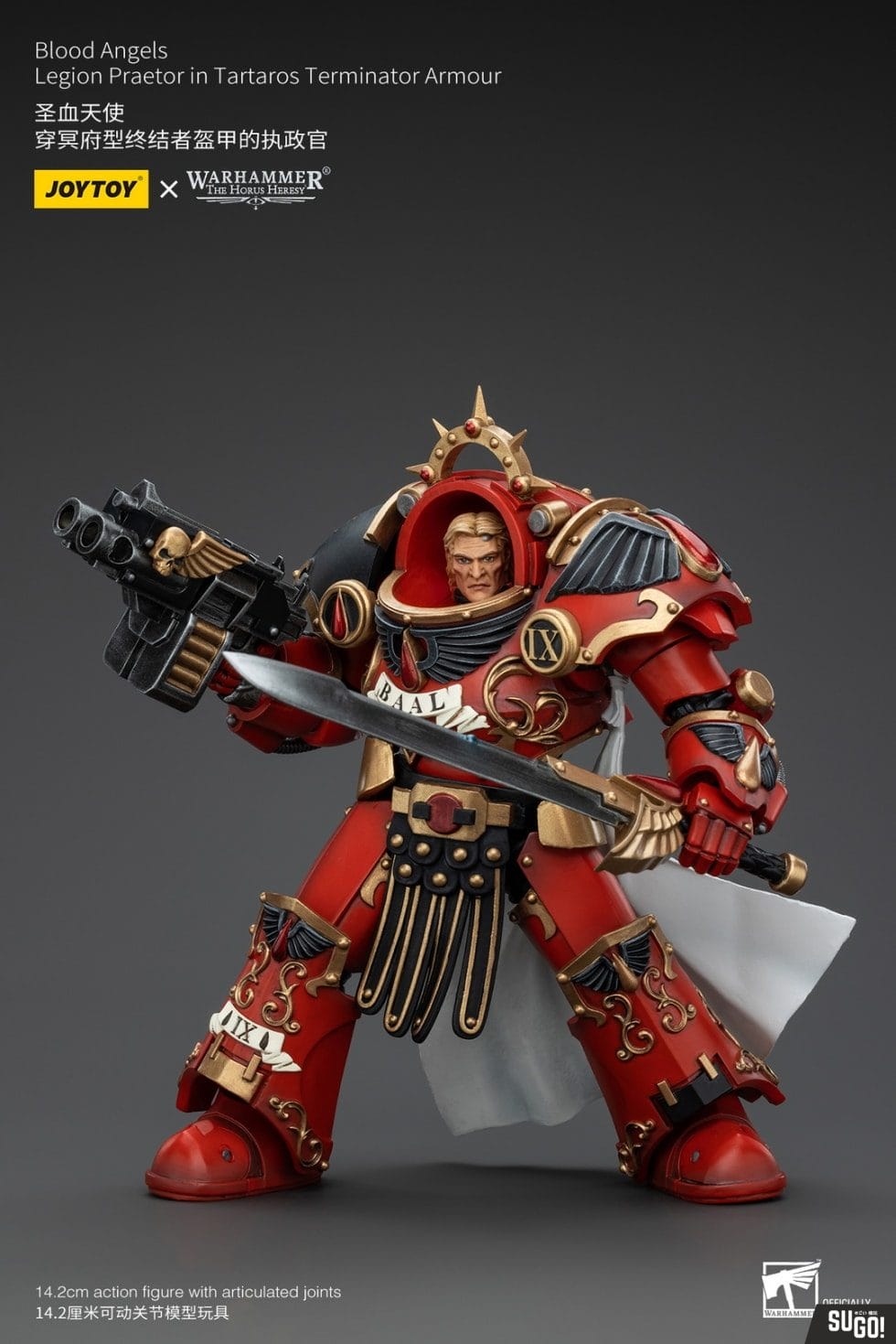 Joy Toy JT00386 1/18 Warhammer The Horus Heresy Blood Angels Legion Praetor in Tartaros Terminator Armour Action Figure