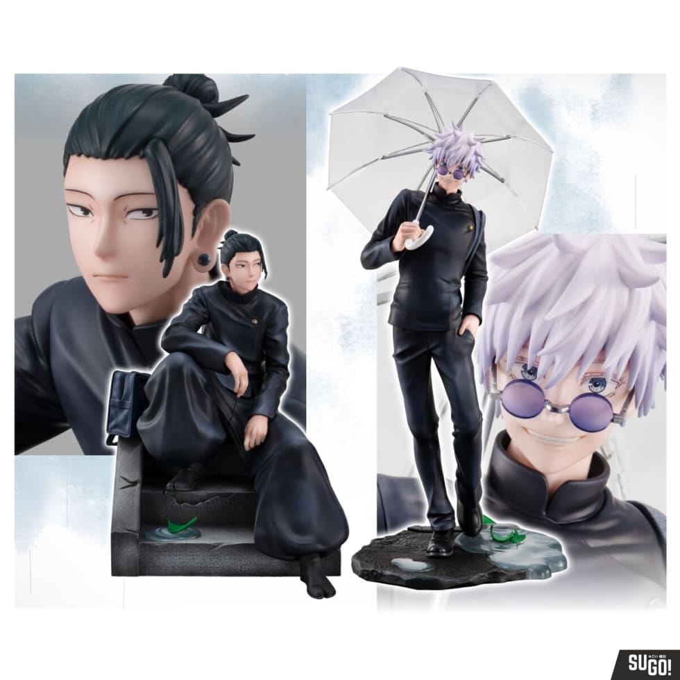 MegaHouse Jujutsu Kaisen Satoru Gojo Suguru Geto High School Ver. (Deluxe Bonus Edition Set of 2) PVC Figure