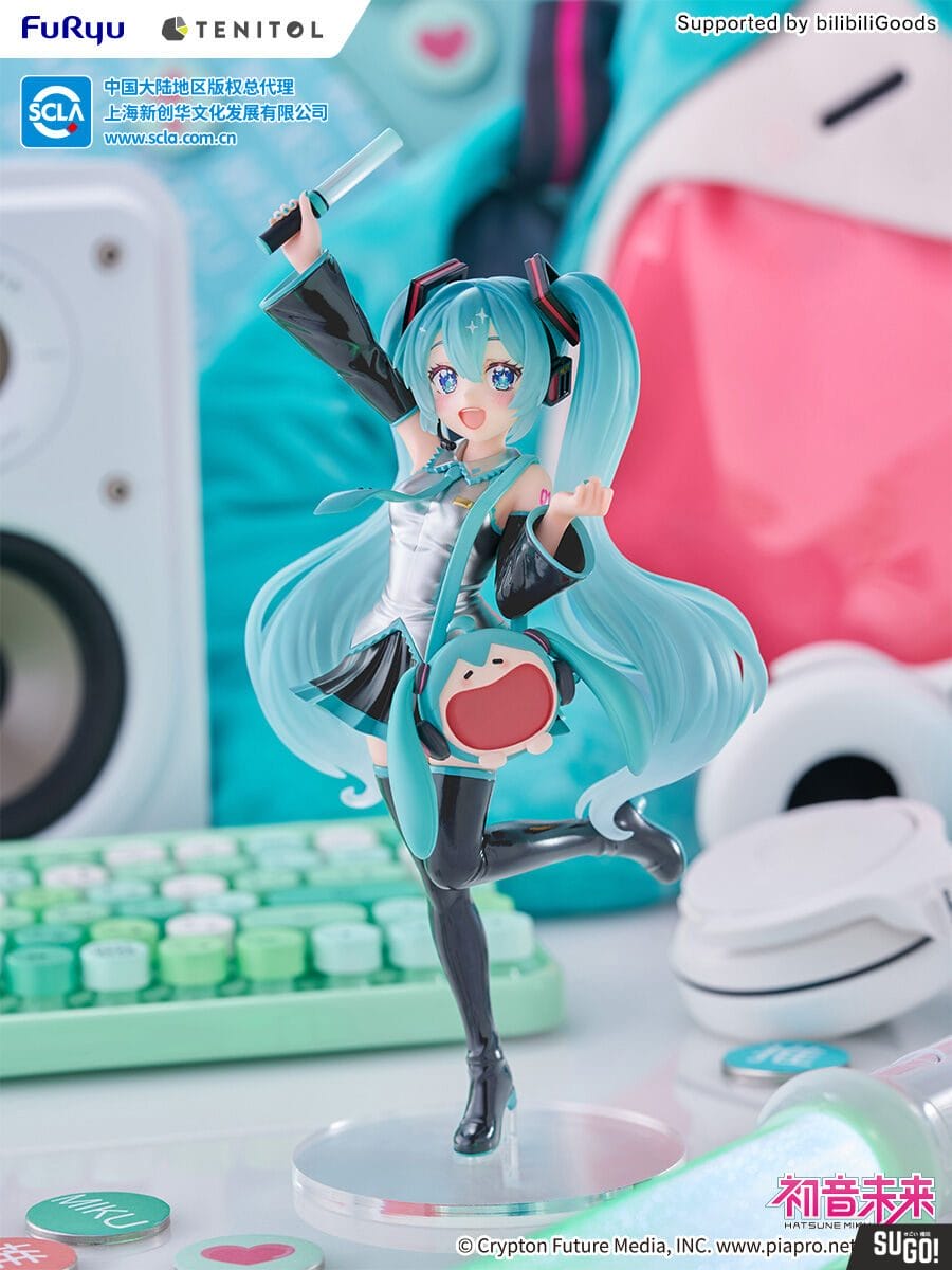 FuRyu Tenitol Hatsune Miku Uwa Series Very Happy Ita Bag ver. PVC Figure