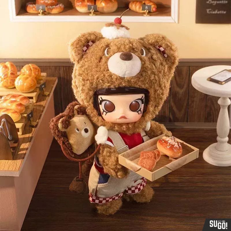 Popmart Molly Bear Bread Doll 1/8 Action Figure