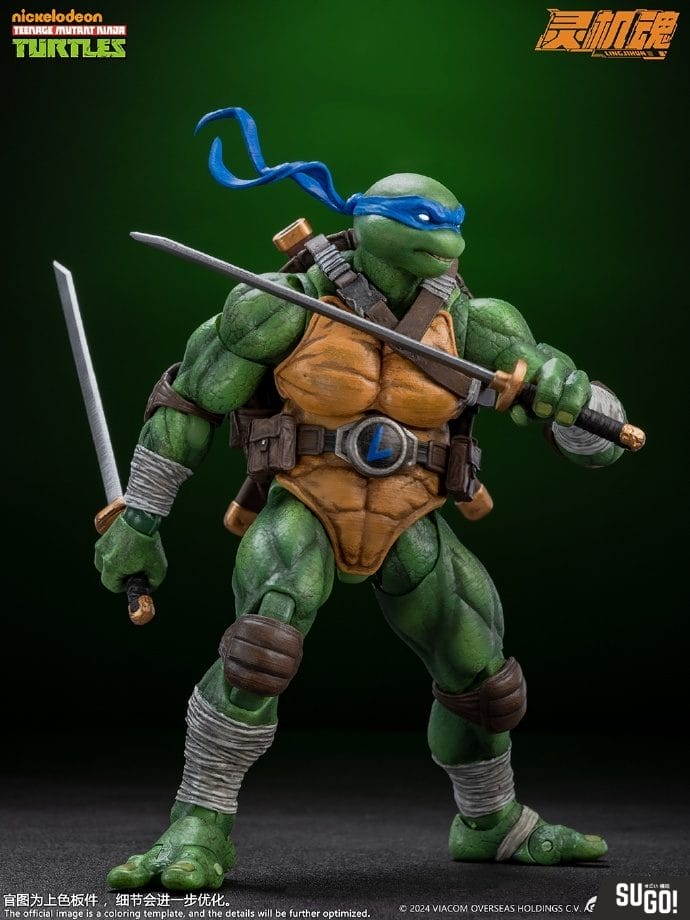 Ling Jihum Studio Licensed TMNT Action Figure - Leonardo 17cm Action Figure