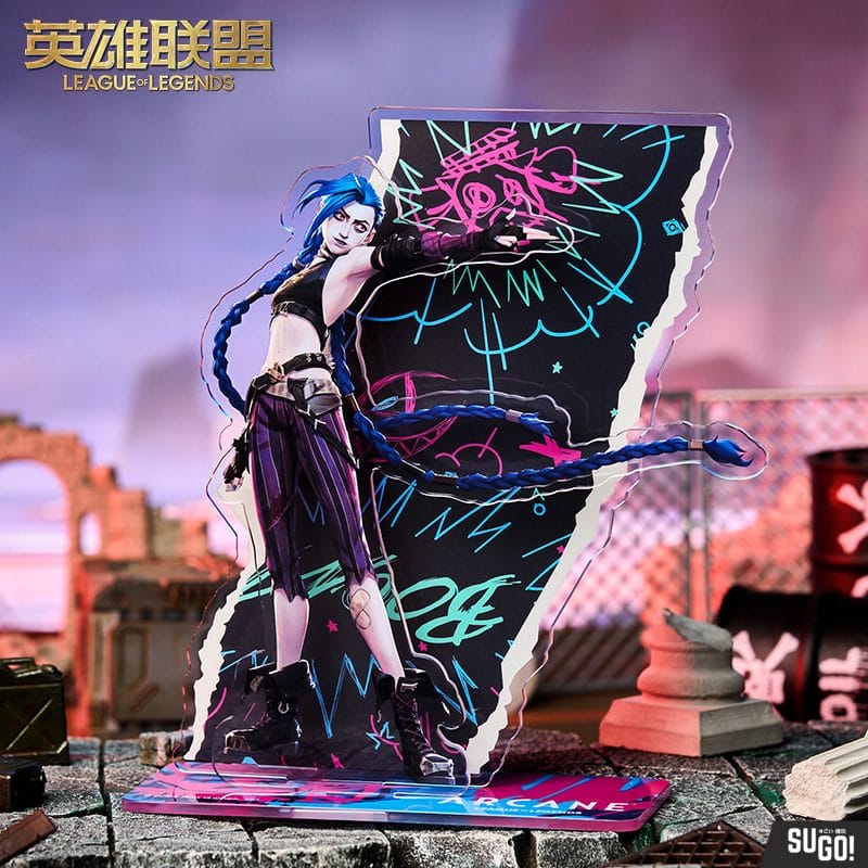 League of Legends Arcane Battle Scene Jinx Acrylic Stand Goods