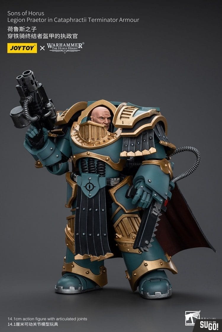 Joy Toy JT9619 1/18 Warhammer'The Horus Heresy' Sons of Horus Legion Praetor in Cataphractii Terminator Armour