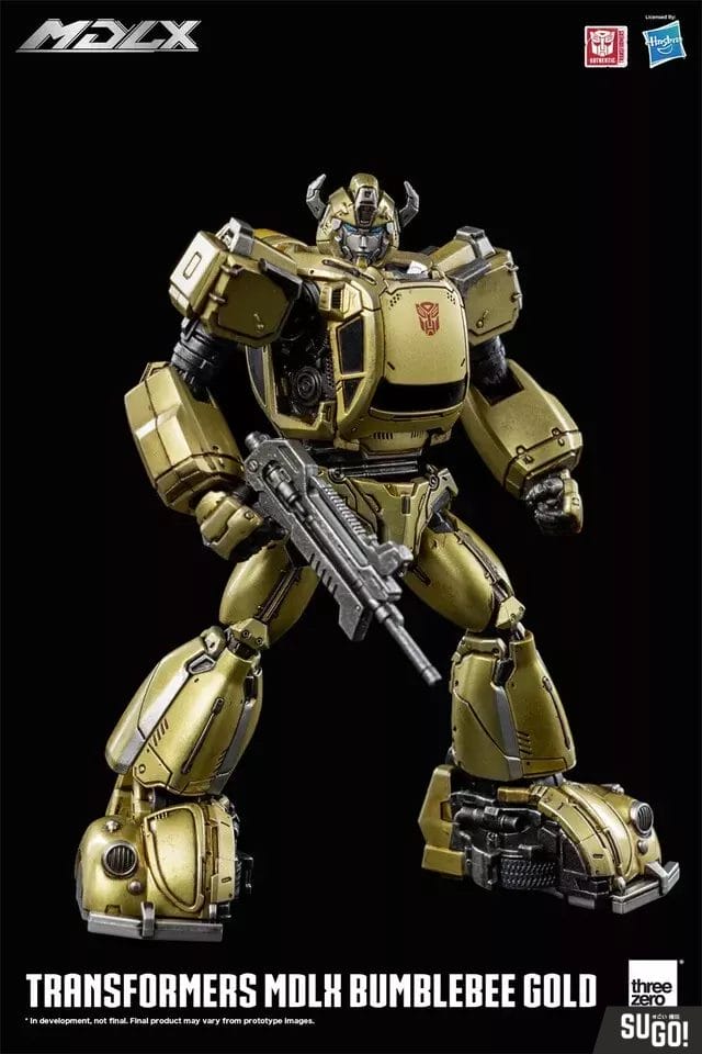 ThreeZero 3Z0446 Transformers Bumblebee (Gold Edition) Mdlx Action Figure