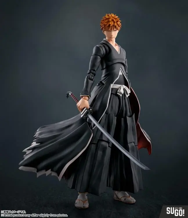 Bandai Spirits Bleach S.H.Figuarts Ichigo Kurosaki (Getsugatensho Ver.) Action Figure