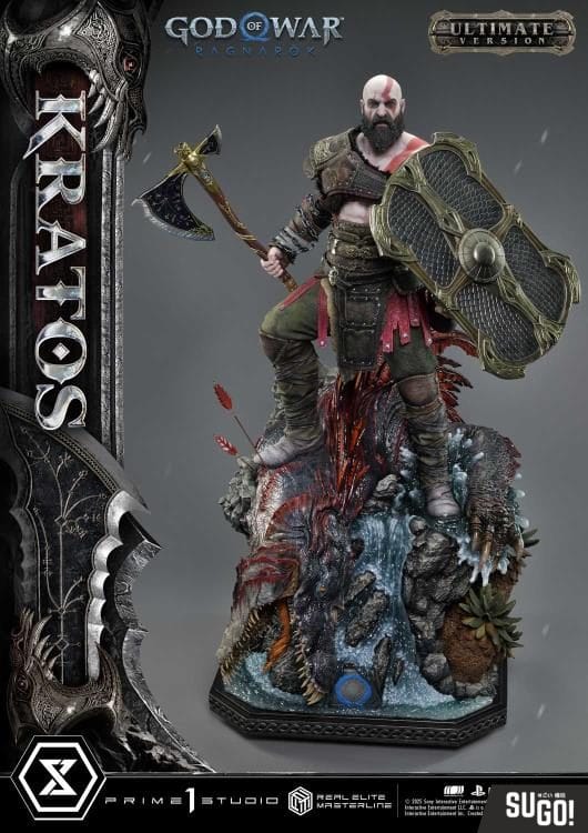 Prime 1 Studio God of War: Ragnarok Real Elite Masterline Kratos Ultimate Edition With Bonus REMGOW-01UTS 1/3 Scale Statue