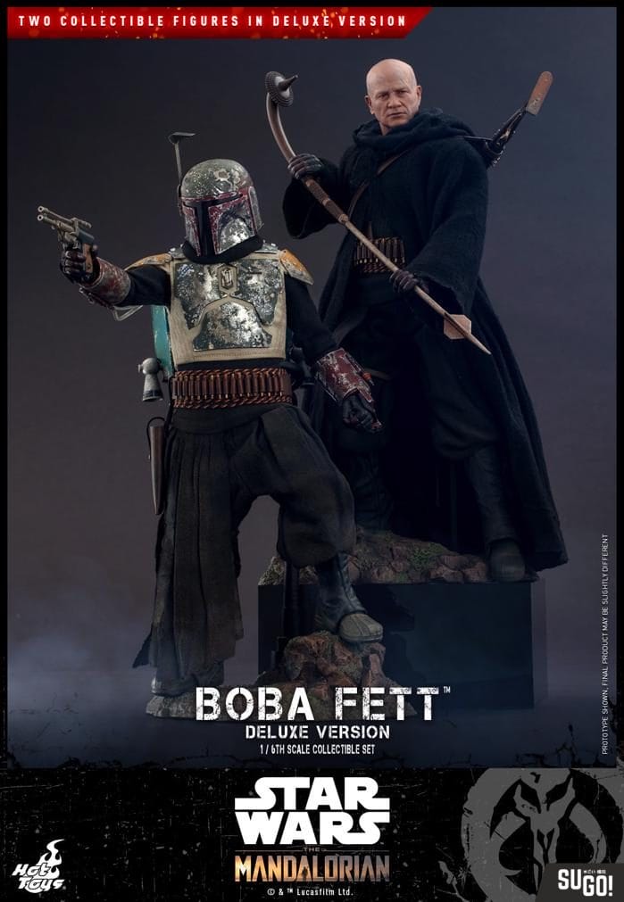 Hot Toys Star Wars: The Mandalorian Boba Fett 1/6 Deluxe Version Set TMS034