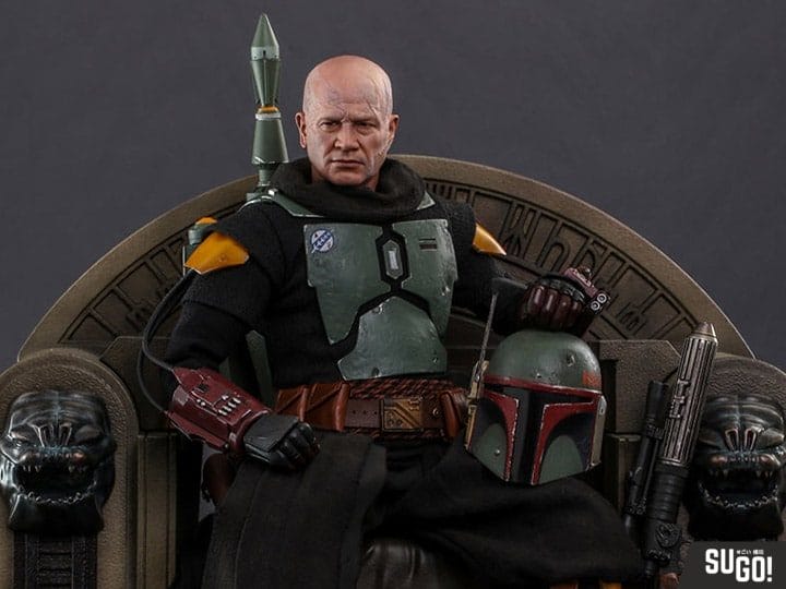 Hot Toys Star Wars The Mandalorian Boba Fett (Repaint Armor) and Throne 1/6 Figure Set TMS056