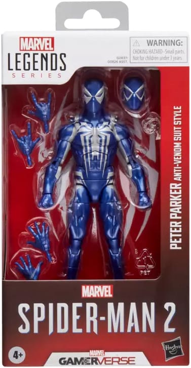 Hasbro Inc Marvel Legends Series Gamerverse Spider-Man 2 Peter Parker Anti-Venom Suit Style Action Figure