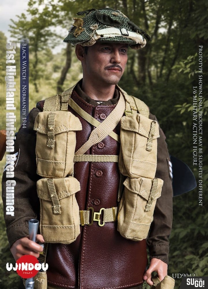 UJINDOU UD9042 1/6 Scale 51st Highland Division Bren Gunner Black Watch Normandy 1944 Action Figure