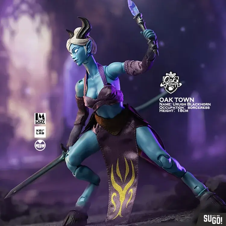 Lazy Monster Studio Sorceress Urugh Blackhorn Action Figure