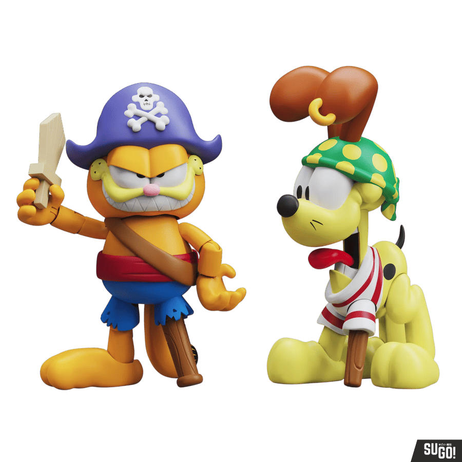 Boss Fight Studios Garfield's Halloween Adventure - Pirate Garfield & Pirate Odie Action Figure