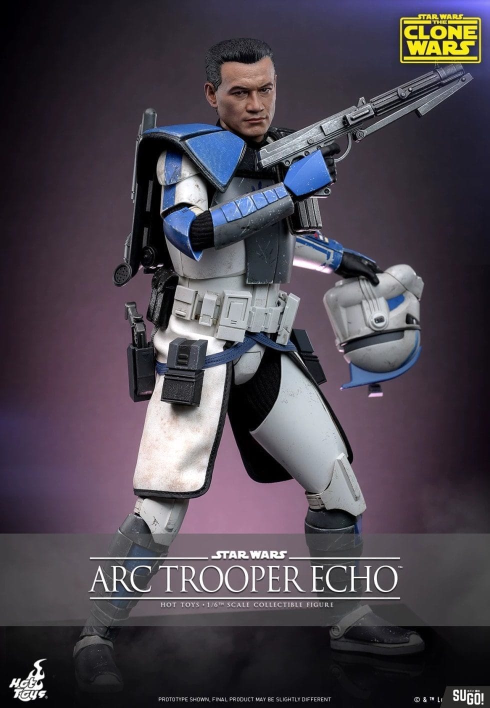 Hot Toys TMS133 Star Wars: The Clone Wars Arc Trooper Echo 1/6 Scale Action Figure