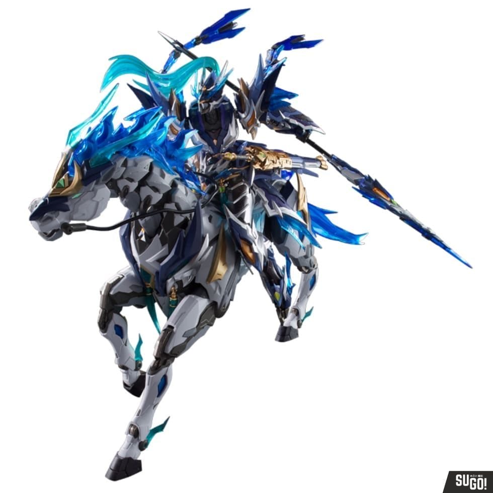 Motor Nuclear Zhao Yun With Horse Mount Mecha Diecast Model Kit
